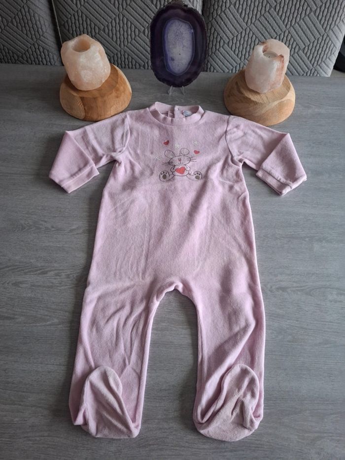 Pyjama 1 pièce velours 24 mois