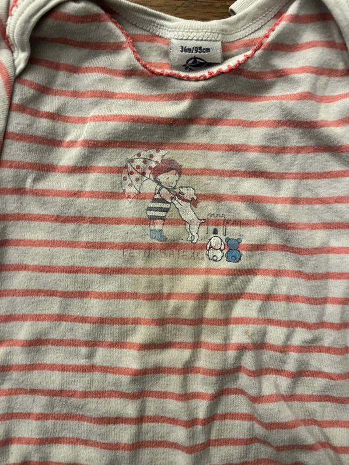 Lot de 3 bodies Petit Bateau taille 36 mois - photo numéro 3