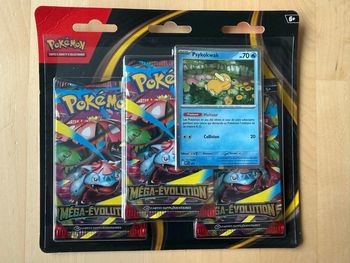 Tripack Boosters cartes Pokémon Mega évolution ME1 florizarre identiques