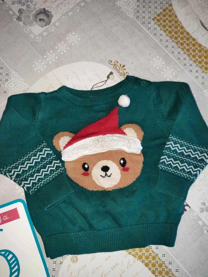 Pull nounours noël - photo numéro 3