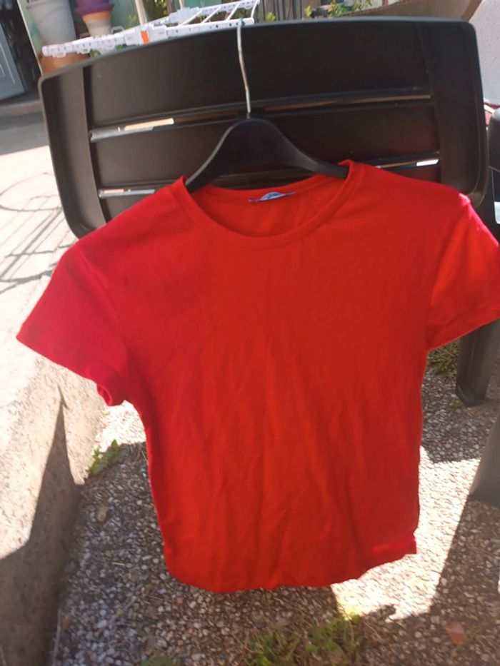 T-shirt garçon été rouge - photo numéro 9