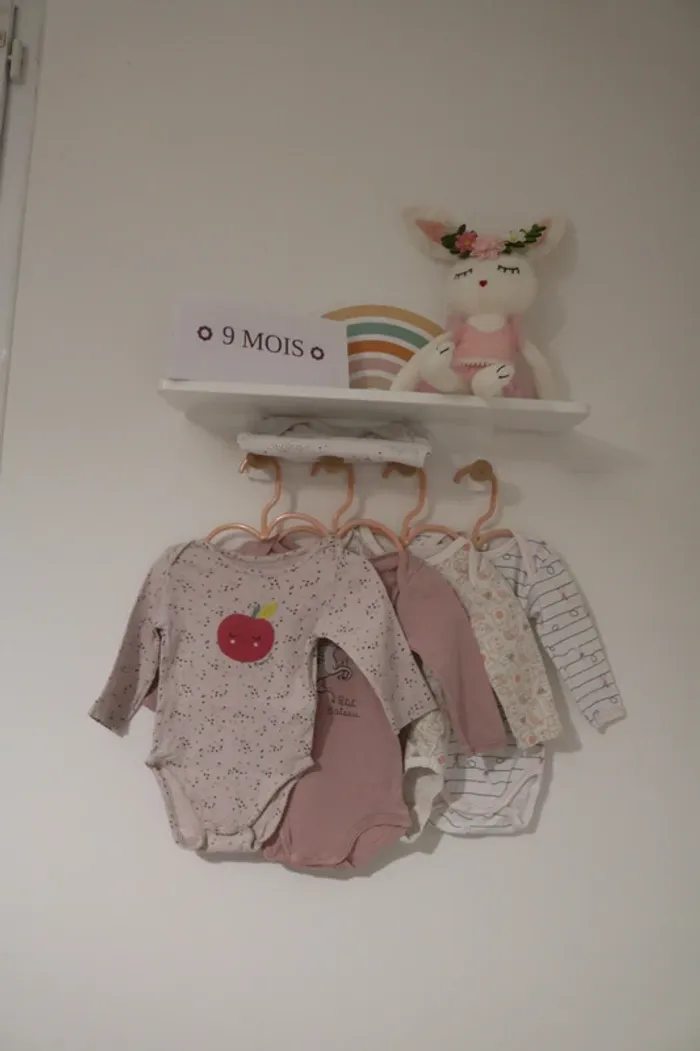 Lot bodies hiver fille 9 mois