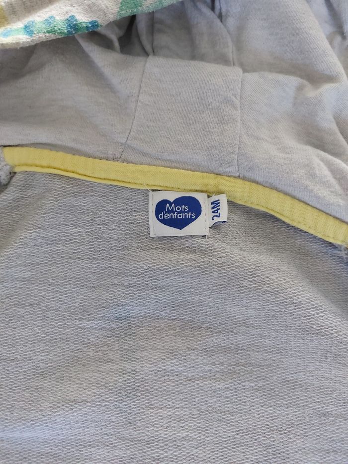 Veste à capuche zippée à motifs 24 mois - photo numéro 4