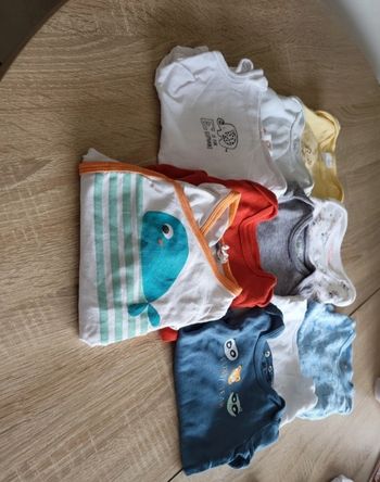 Lot de 10 bodies 3 mois