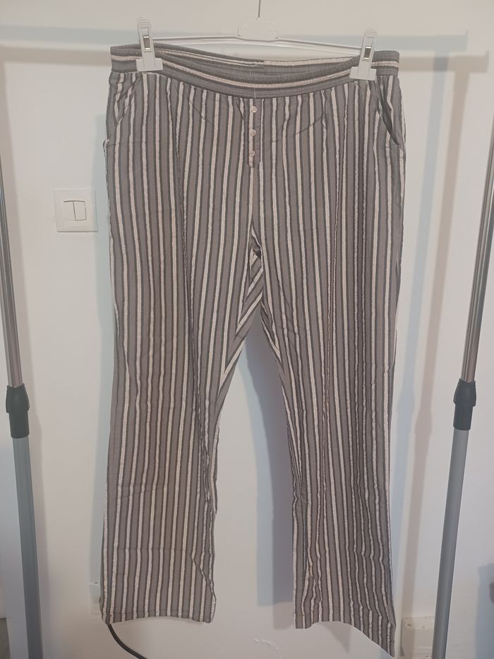 Bas de pyjama rayures femme taille 42/44 in extenso