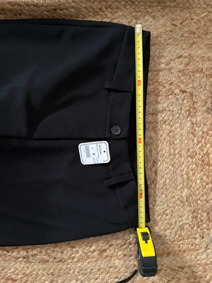 Pantalon Noir Élégant Coupe Droite - Taille 34 - photo numéro 3