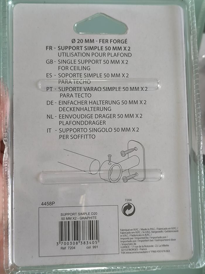 Support de tringle à rideaux - photo numéro 5