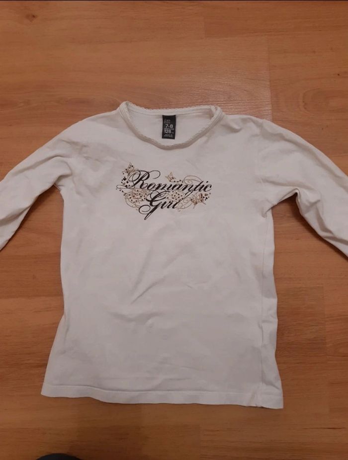 Tee-shirt manche longue fille taille 7/8 ans