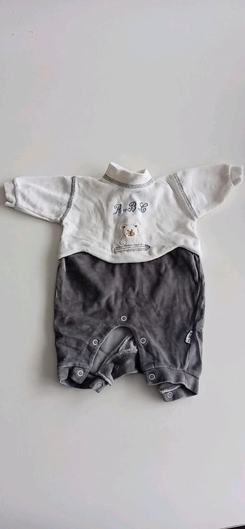 Combi gris/blanc T 0 mois