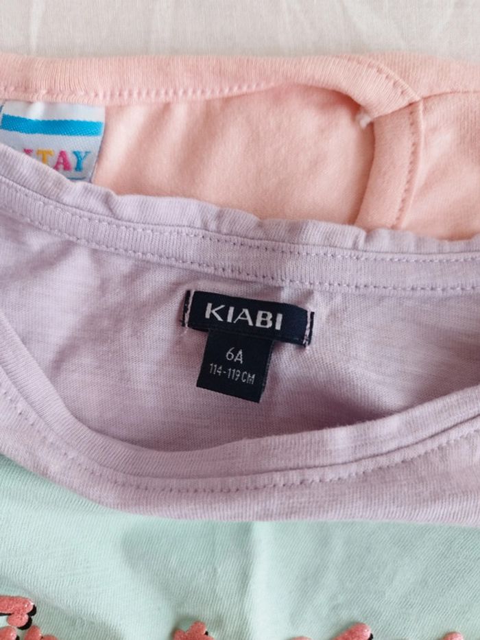 Lot 4 t-shirts chat lapin - photo numéro 5