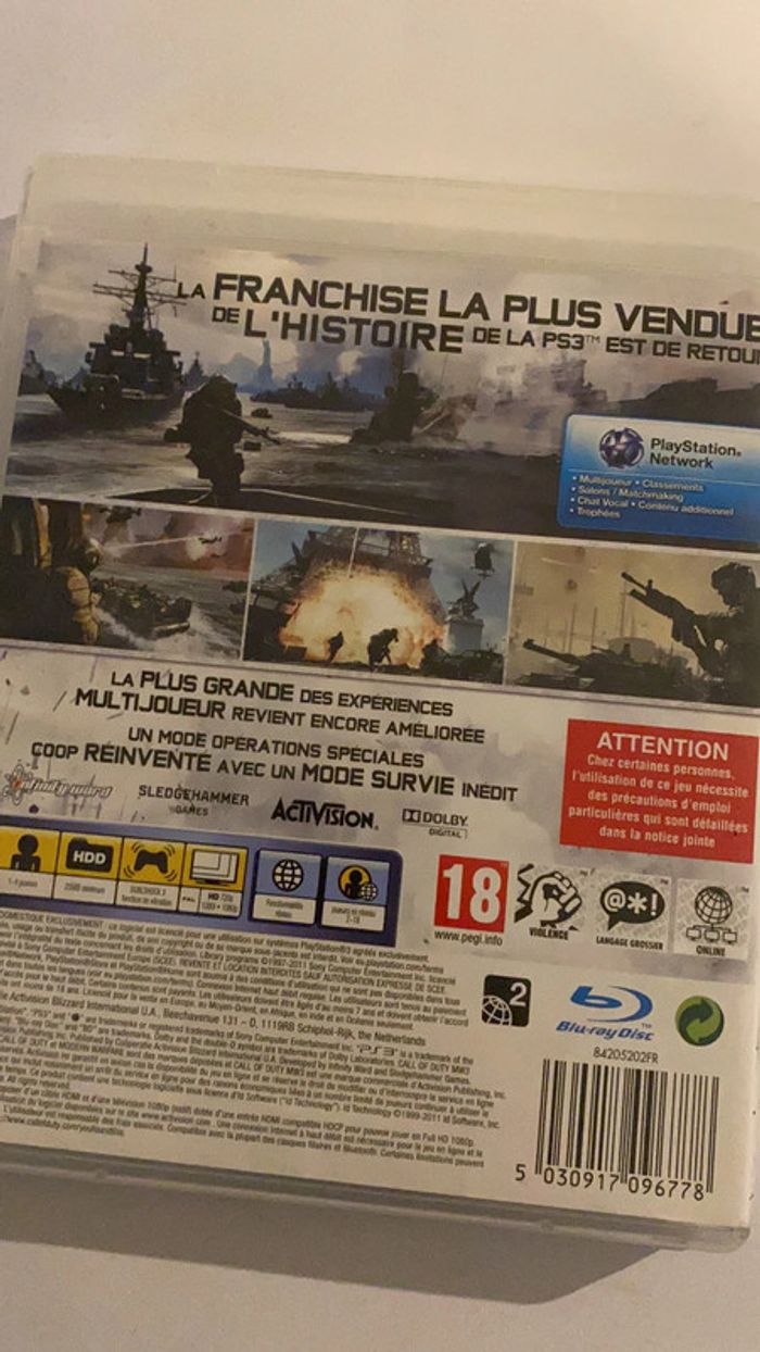call of duty modern warfare 3 ps3 - photo numéro 2