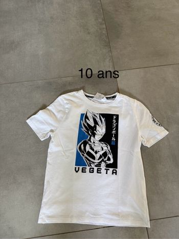 tee shirt 10 ans végéta dragonball Z
