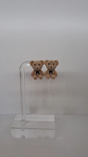 🦚Boucle d'oreilles ourson