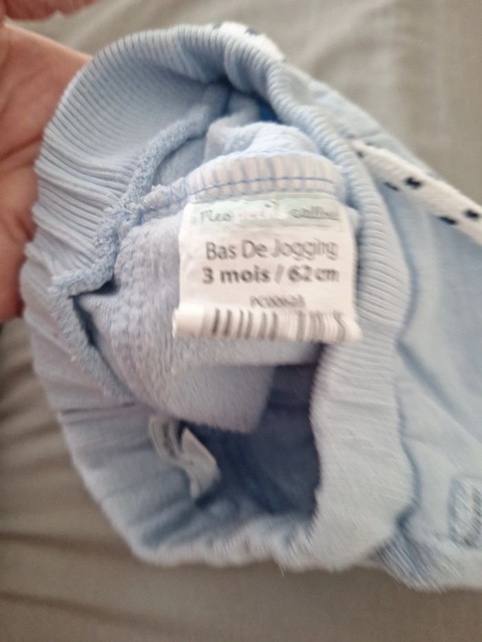 Pantalon bleu ciel 3 mois mes petits cailloux - photo numéro 6