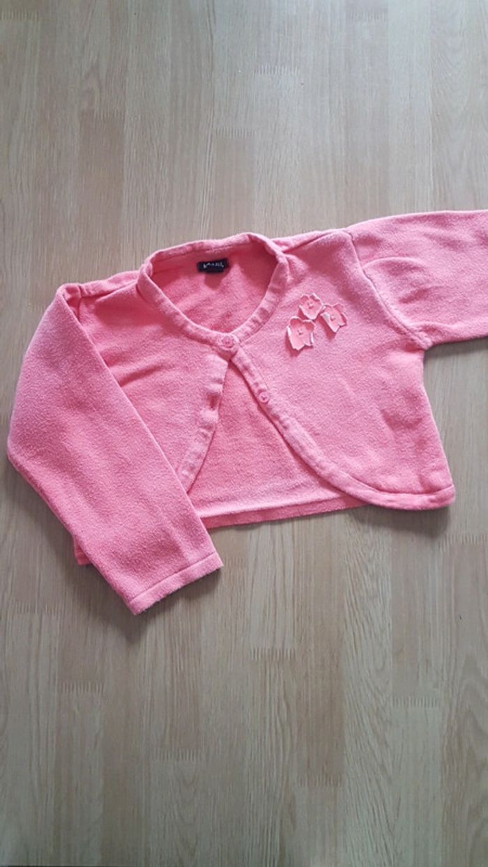 Gilet court manches longues 3 ans