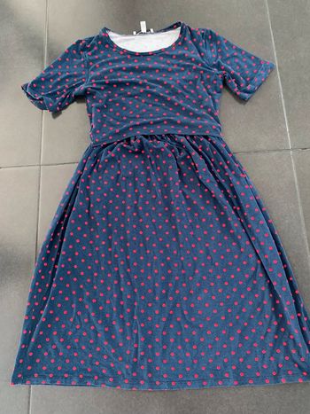 Robe maternité grossesse et allaitement envie de fraise 36-38
