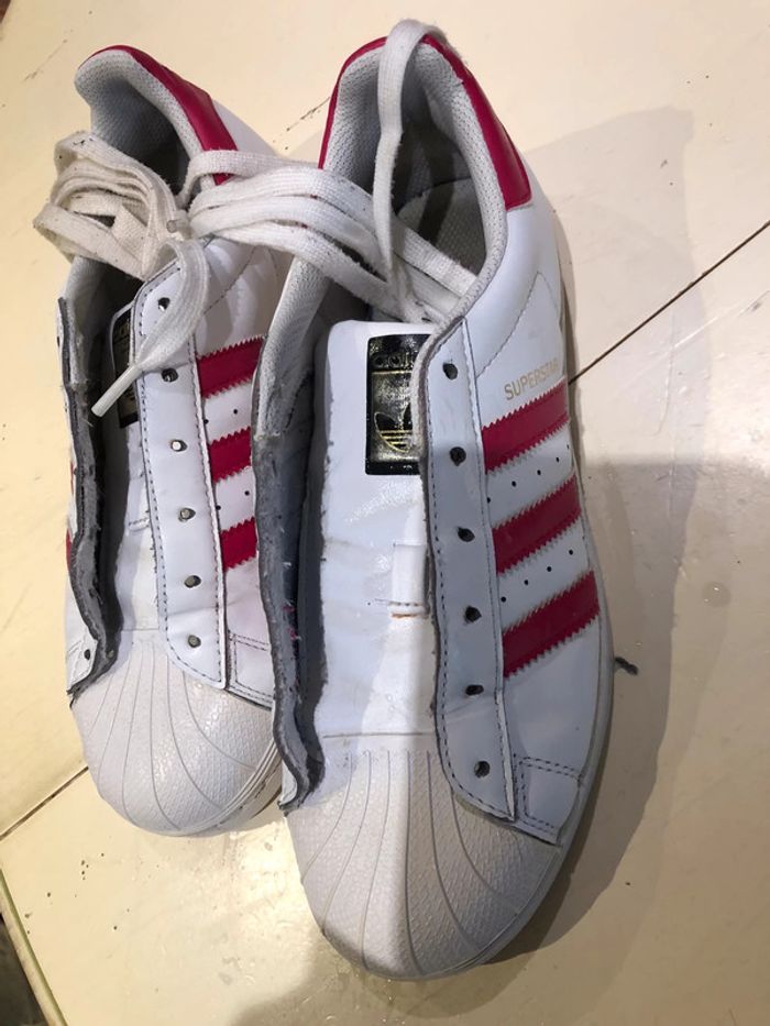 Baskets Adidas femme taille 38 superstar. - photo numéro 13