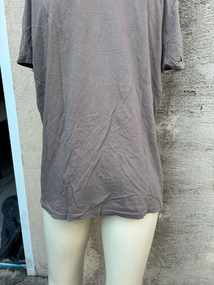 Tee-shirt AllSaints Homme XL – Bicolore taupe  & Noir, Logo Brodé - photo numéro 10