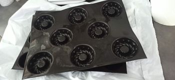 Moule 8 couronnes torsadees Demarle flexipan