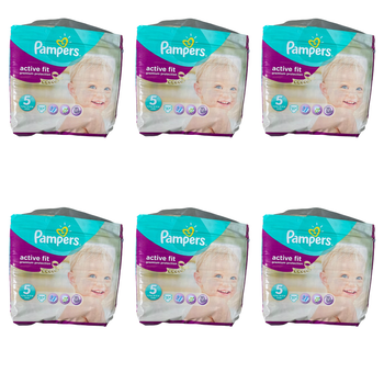 Lot de 222  Couches Pampers Active  fit Premium protection  11-25 kg kg  Taille  5 Neuf