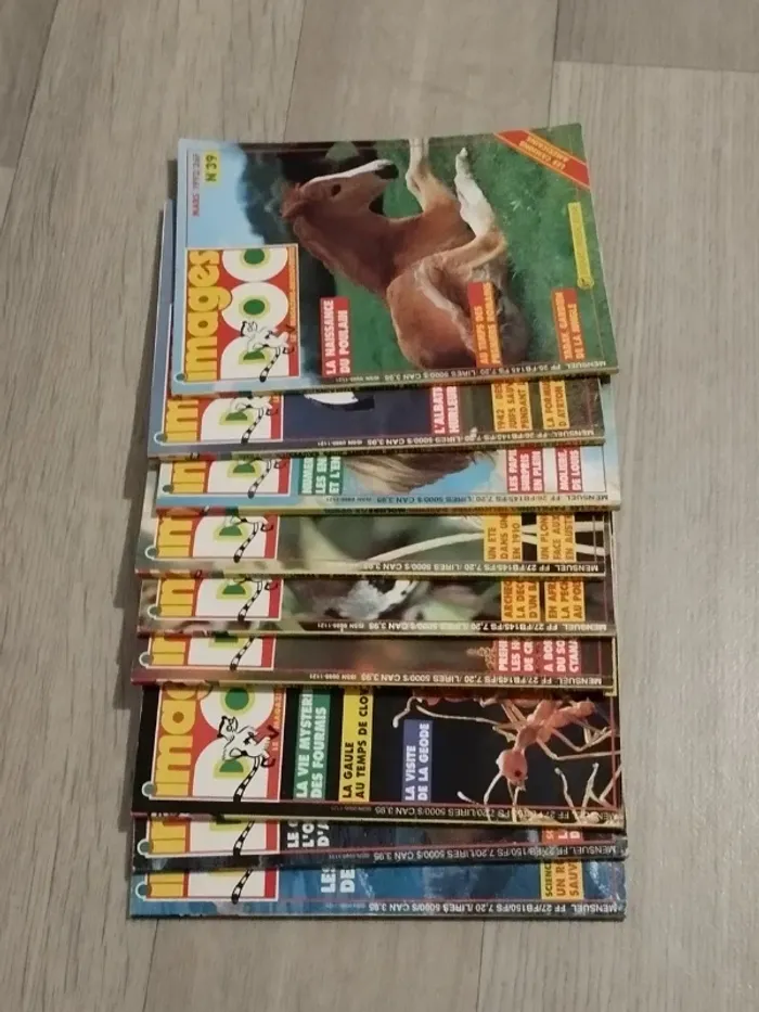 Lot vintage de 9 livres Images Doc année 1992-93 L078 - photo numéro 2