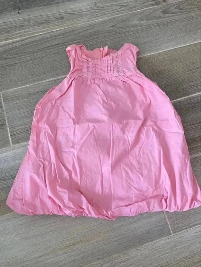 Jolie robe boule fille 24 mois 2 ans rose/ abricot