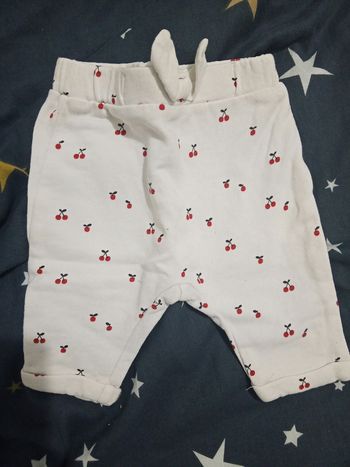 Pantalon "cerises" _ 3 mois 