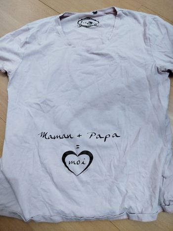 T-shirt manche courte grossesse