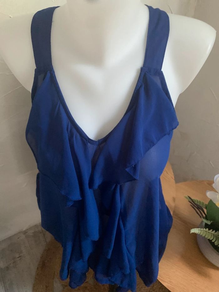 Blouse été transparente taille 38 dos dentelle - photo numéro 4