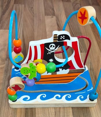 Jouet bébé - Joli boulier pirate en bois 