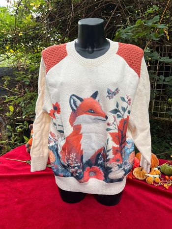 Pull renard automnal - Taille XL