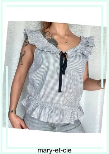 SOLDE - Top taille M/L - 100 % coton - Brigitte Bardot