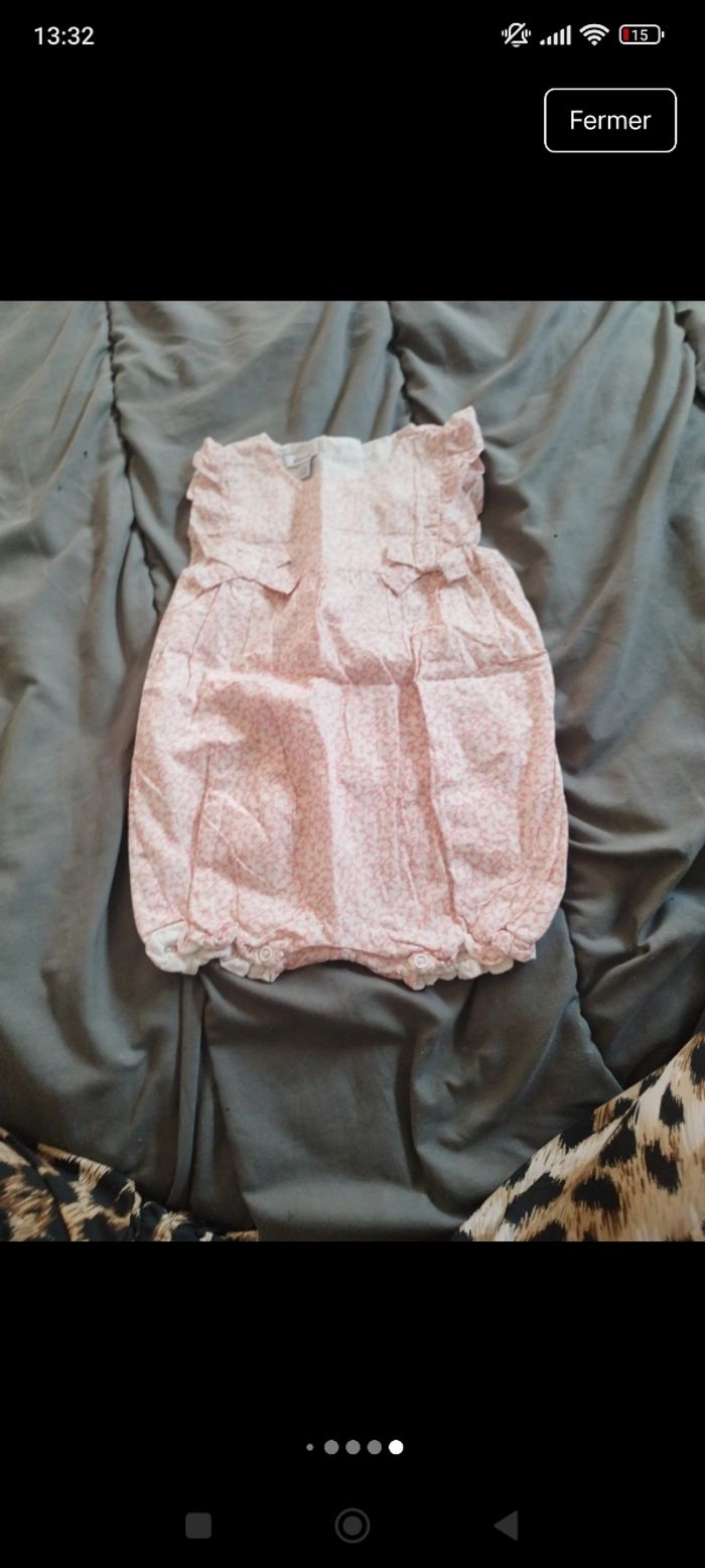 Lot de robes et salopette bébé fille 6 mois - photo numéro 8