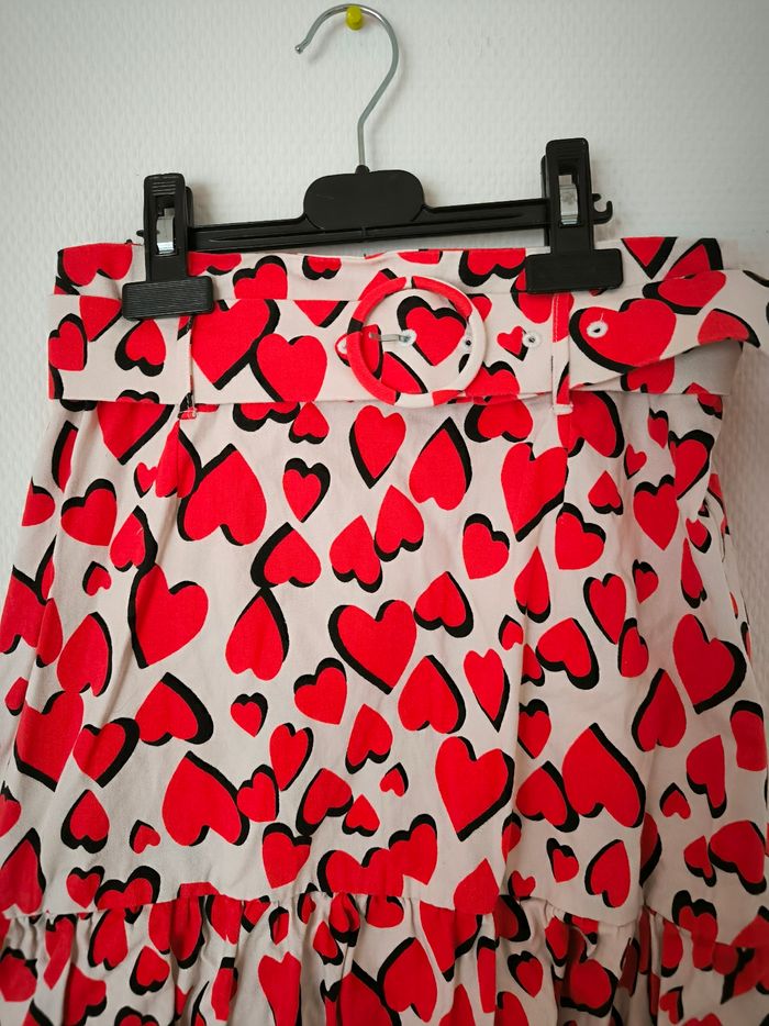 Jupe naf naf avec ceinture motif cœur - photo numéro 3