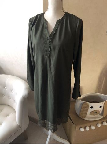 Robe kaki midi