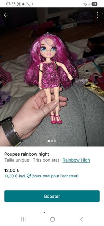 Poupee rainbow hight