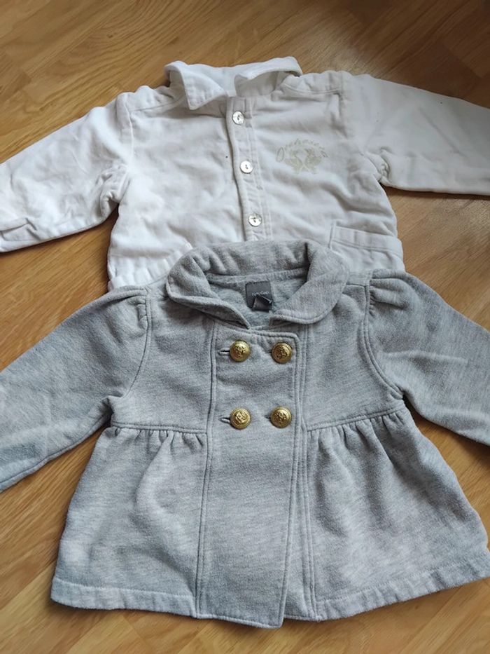 Lot gilets fille 18mois