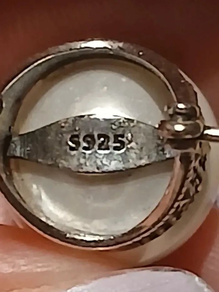 Boucle d oreille perle Argent S 925 - photo numéro 5