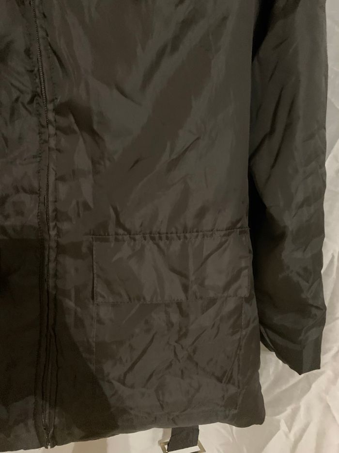Blouson 3 suisses marron taille 42-44 mi saison tres bon état col détachable avec ceinture - photo numéro 5