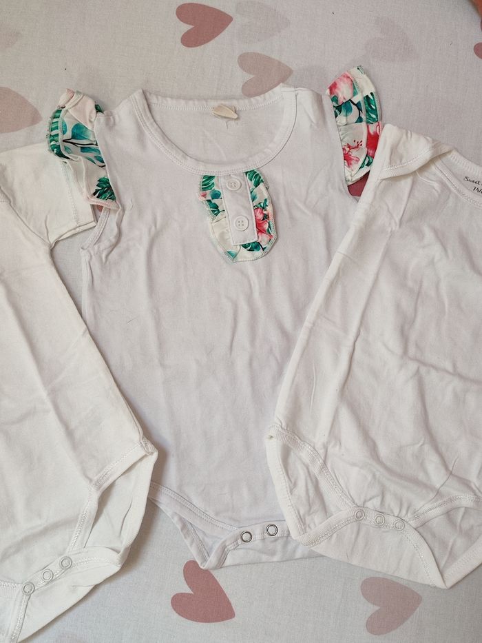 Lot de 3 bodies - 74/80 cm - Neuf - Zeeman/Shein - photo numéro 3