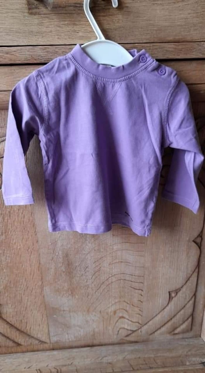 Lot de 5 t-shirts longues manches garçon 74- 9 mois - photo numéro 6