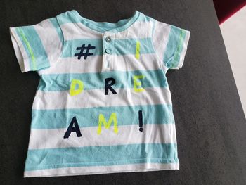 T-shirt manches courtes rayé Z 6 mois