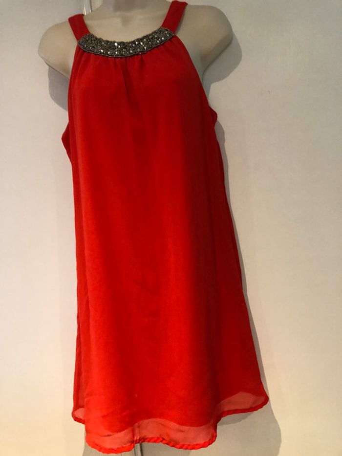 Robe rouge orange Mim taille 38 - photo numéro 17