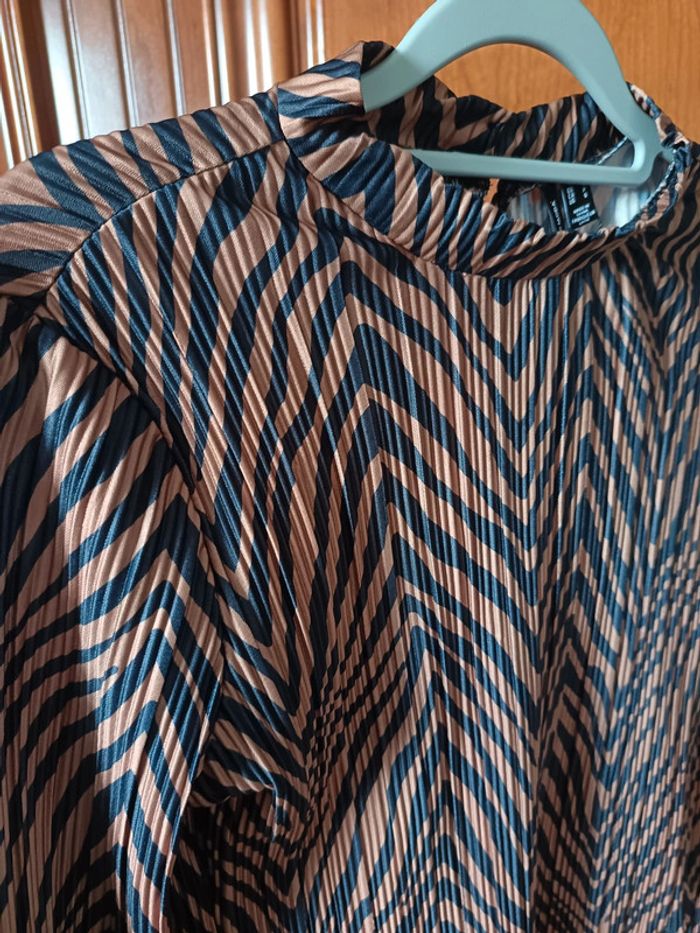 Top plissé zèbré Vero Moda S - photo numéro 2