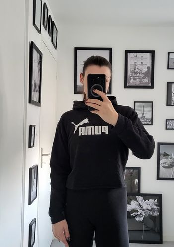 Sweat à capuche PUMA noir