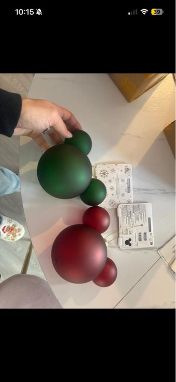 2 boules de Noël Mickey 
