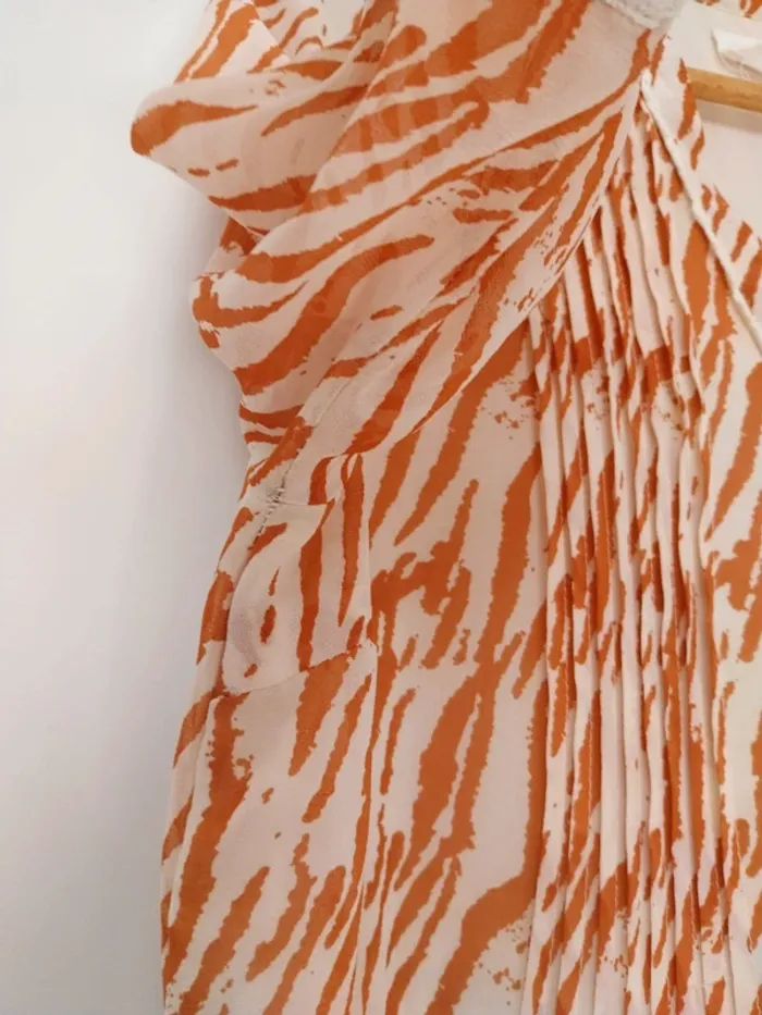 Robe orange et blanc Indie + moi 40 - photo numéro 8