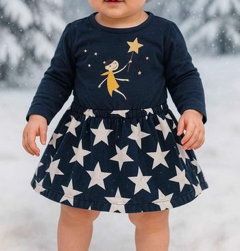 Très belle robe à longue manche pour bebe fille