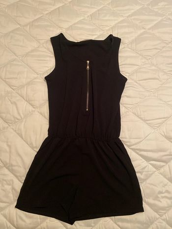 Combi short noir fluide taille s femme