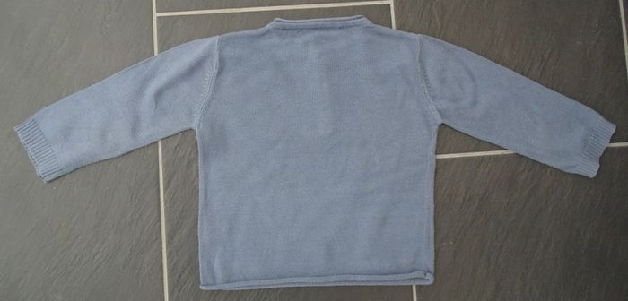 Joli pull garçon bleu marine 18 mois (81 cm) - photo numéro 2